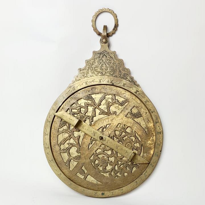 Large Islamic brass astrolabe